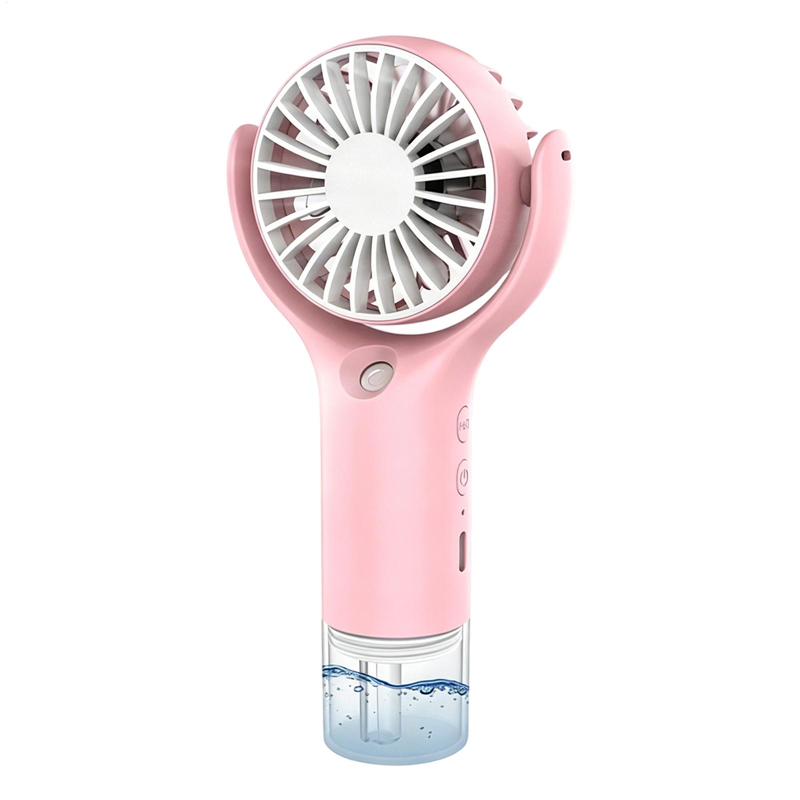 Outdoor Camping Misting Fan - Ventilador Portátil com Névoa, Carregamento USB,