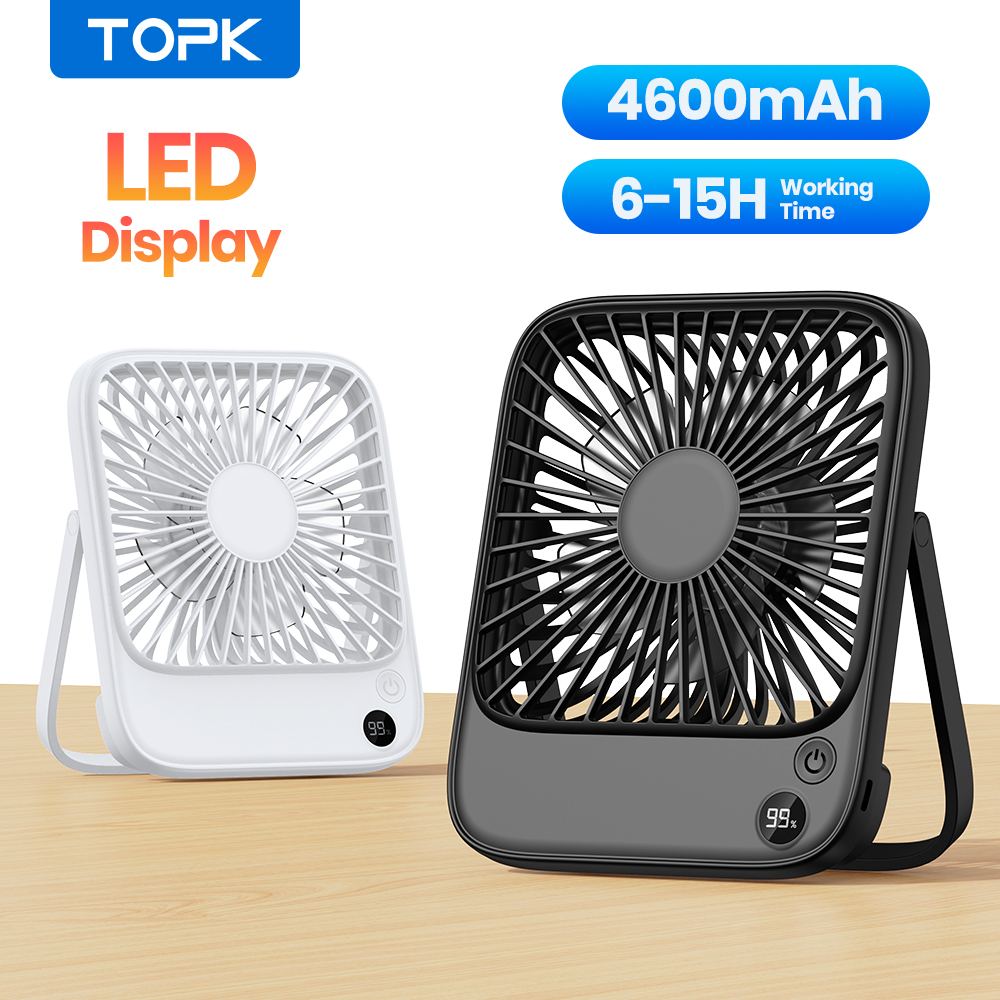 Outdoor Camping Misting Fan - Topk ultra fino mini ventilador portátil