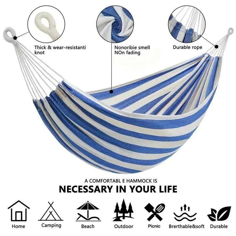 Camping Hammock - Rede de Lona Sem Varetas de