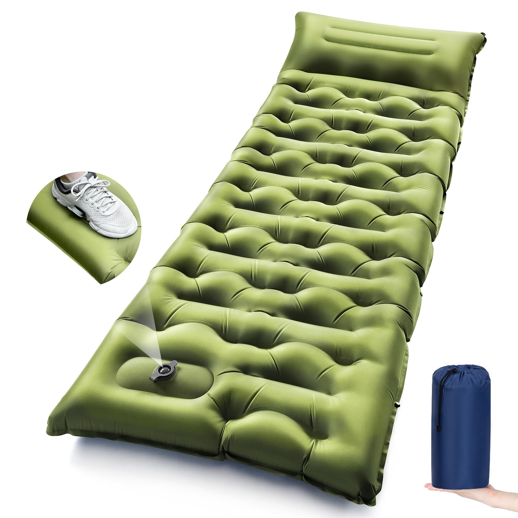Inflatable Mattress - Colchão Inflável Espesso para Camping com