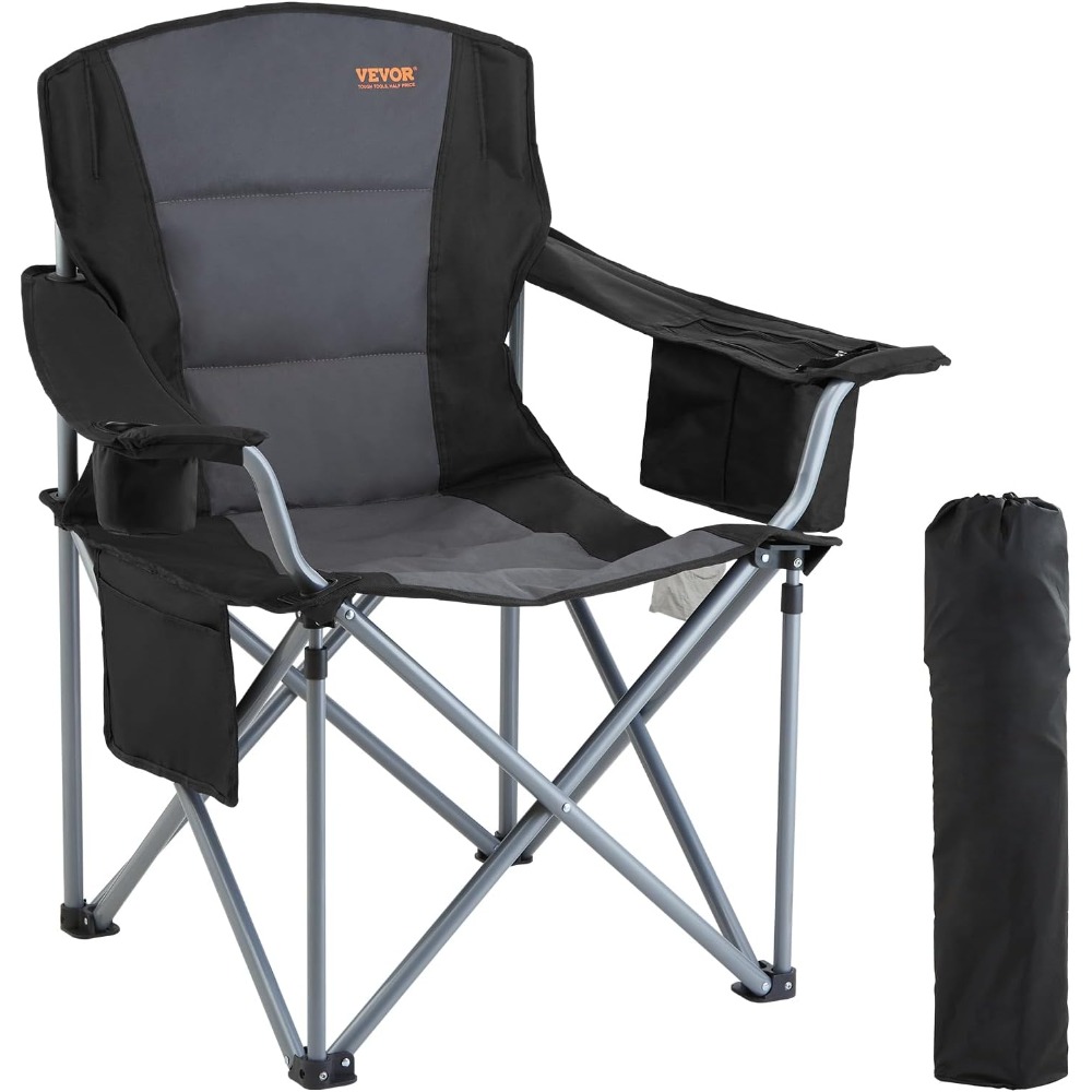 Outdoor Oversized Camping Chair - Cadeira de Camping Dobrável Grande com
