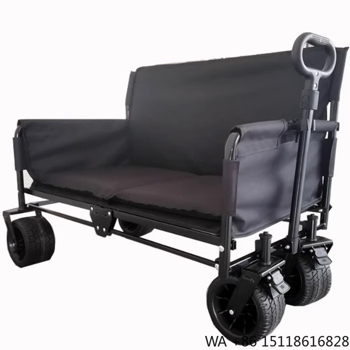 Outdoor Camping Furniture - Carrinho Dobrável Multifuncional de Metal com