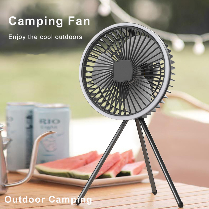 Outdoor Camping Misting Fan - Ventilador portátil para camping, 10000mAh, 5000mAh,
