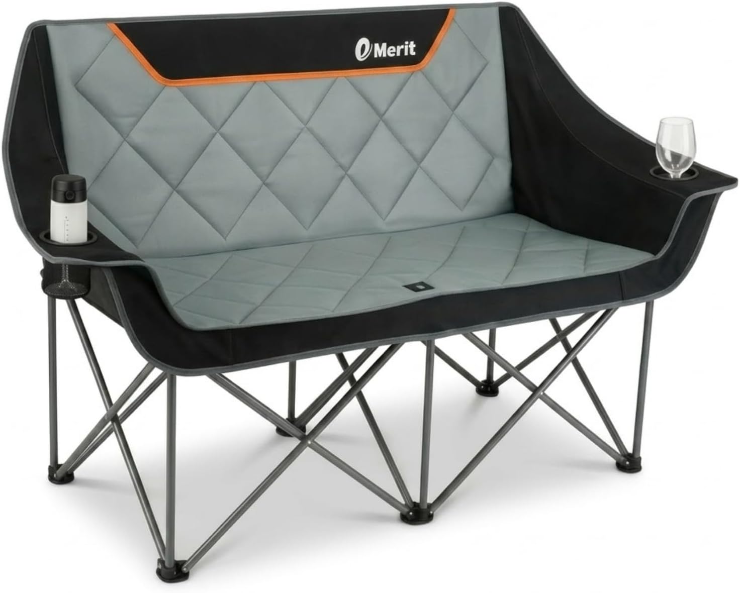 Outdoor Oversized Camping Chair - Cadeira de Camping Dobrável Reforçada 650LB,