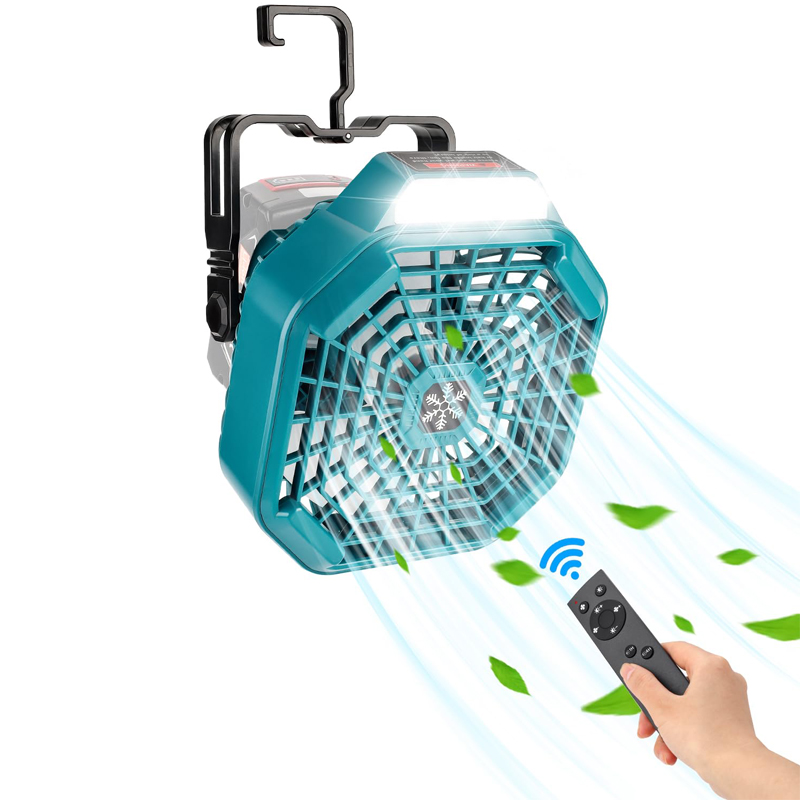 Outdoor Camping Misting Fan - Ventilador externo portátil para baterias de