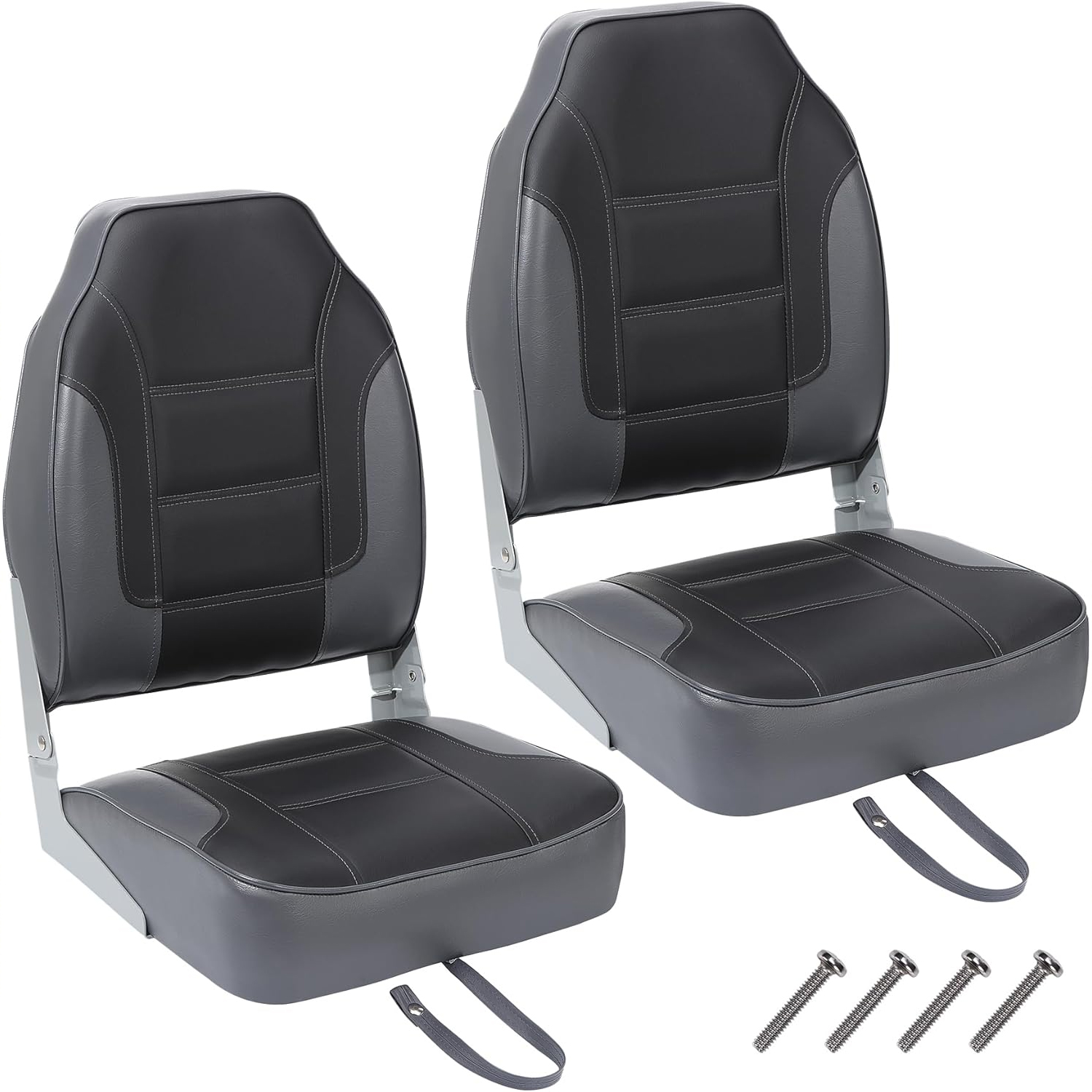 Folding Chair - Conjunto de 2 Assentos Dobráveis para