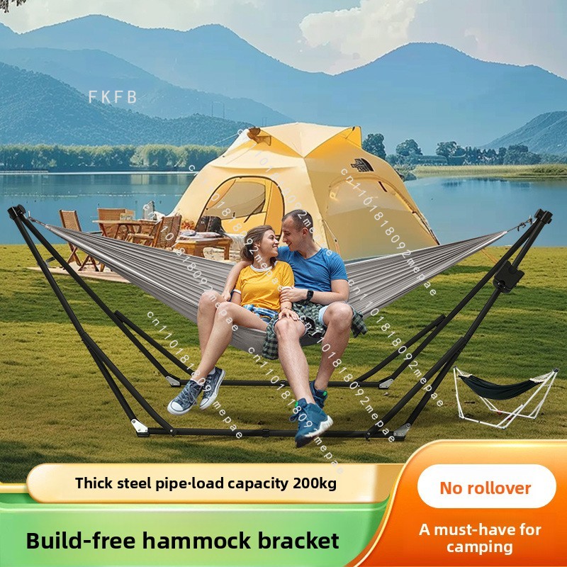 Camping Hammock - Rede de Descanso Dobrável Anti-Tombamento de