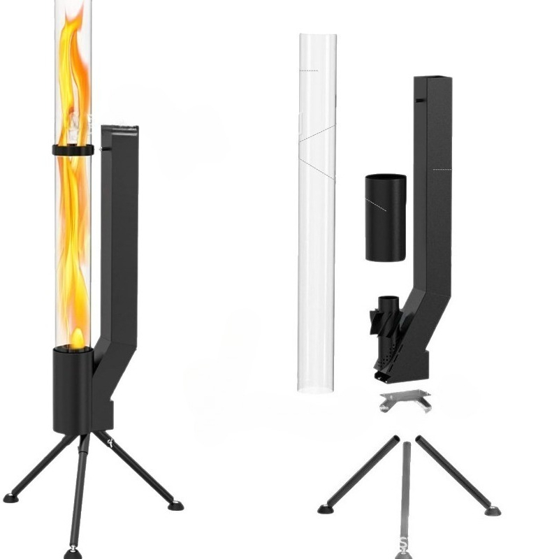 Outdoor Camping Fireplace - Fogão Vertical a Lenha - Queimador