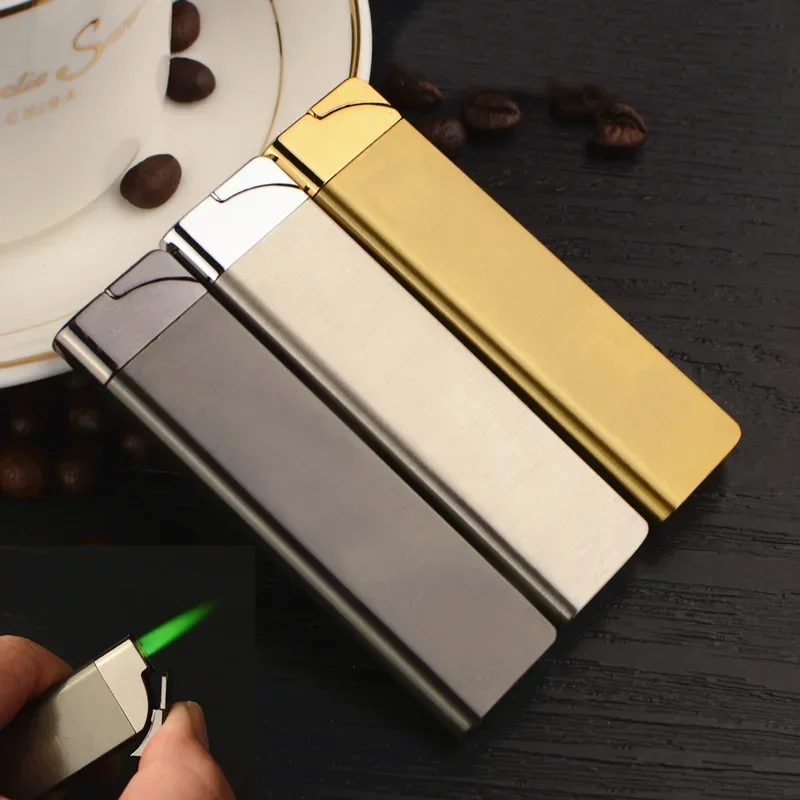 Outdoor Windproof Lighter - Metal ultra fino à prova de
