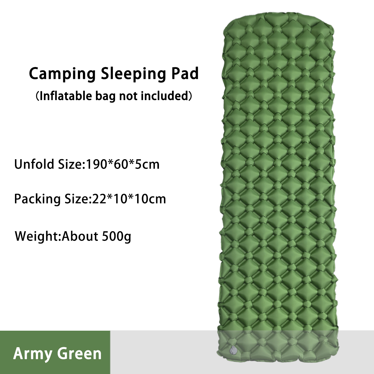 Inflatable Mattress - Colchão Inflável para Camping em Tenda,