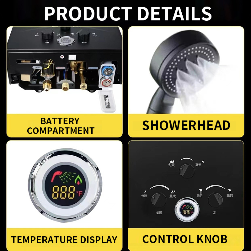 Aquecedor de Água a Gás Instan - Outdoor Camping Water Heater avaliação e preço