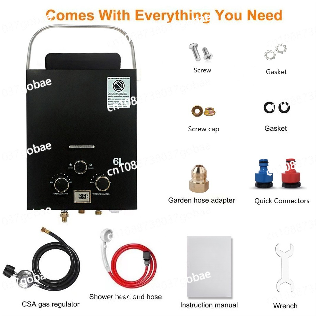 Aquecedor de água externo a gá - Outdoor Camping Water Heater avaliação e preço