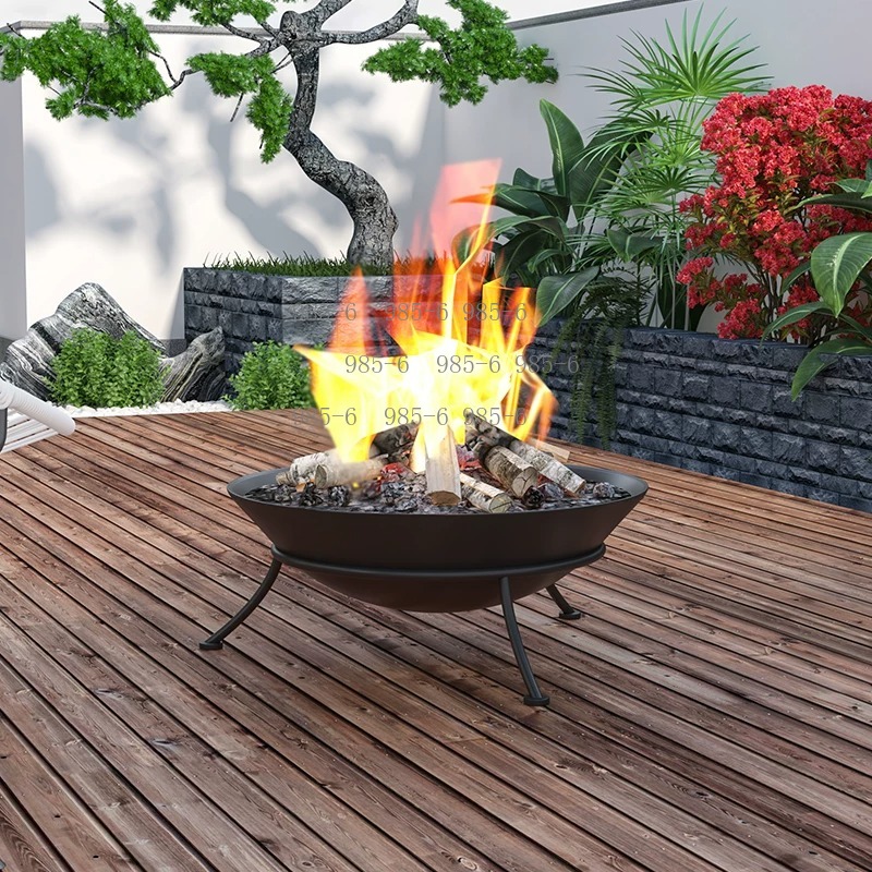 Fogueira moderna de ferro fund - Outdoor Camping Fireplace avaliação e preço