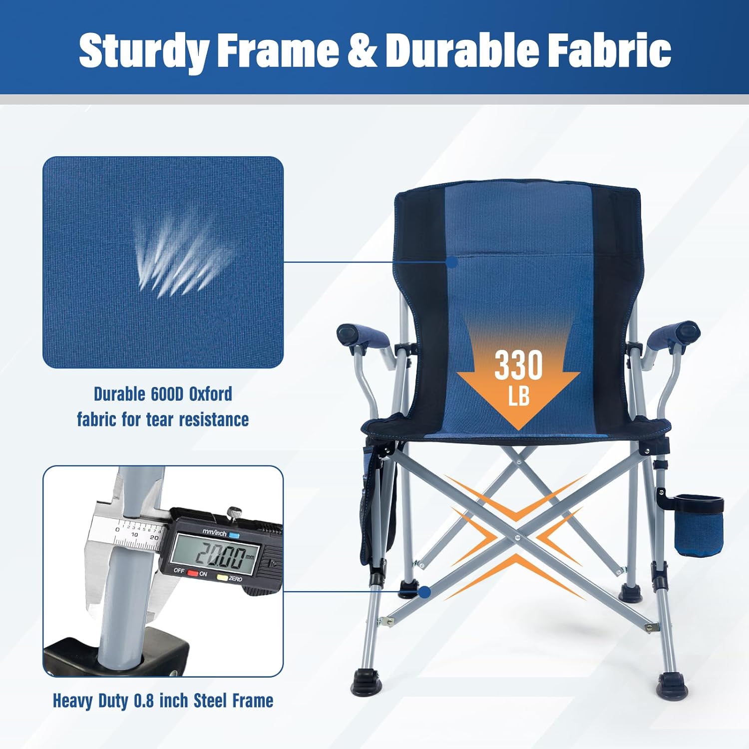 Cadeira de Camping Portátil e  - Folding Chair avaliação e preço