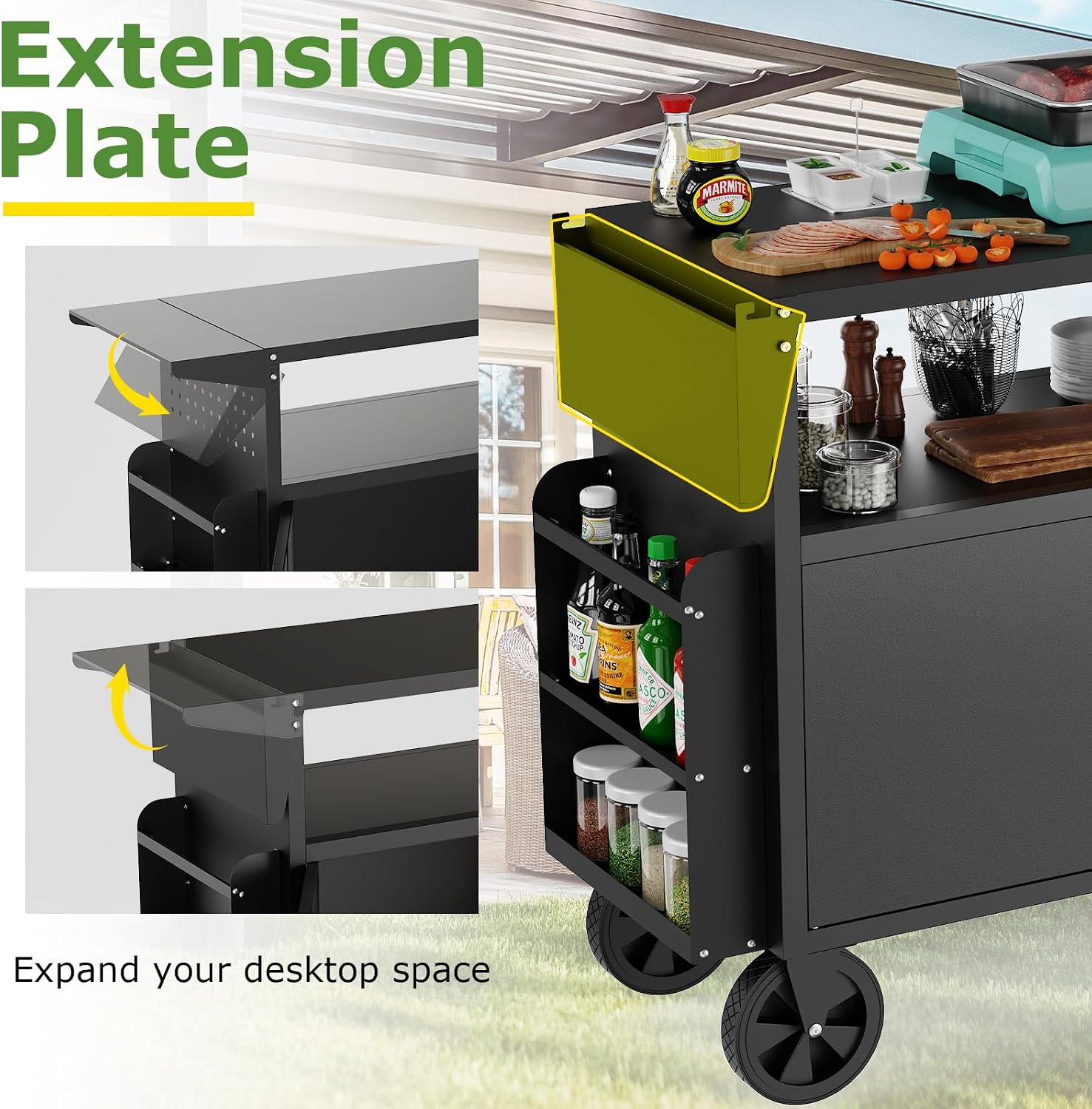 Carrinho de Churrasco para Ext - Outdoor Camping Table With Storage avaliação e preço