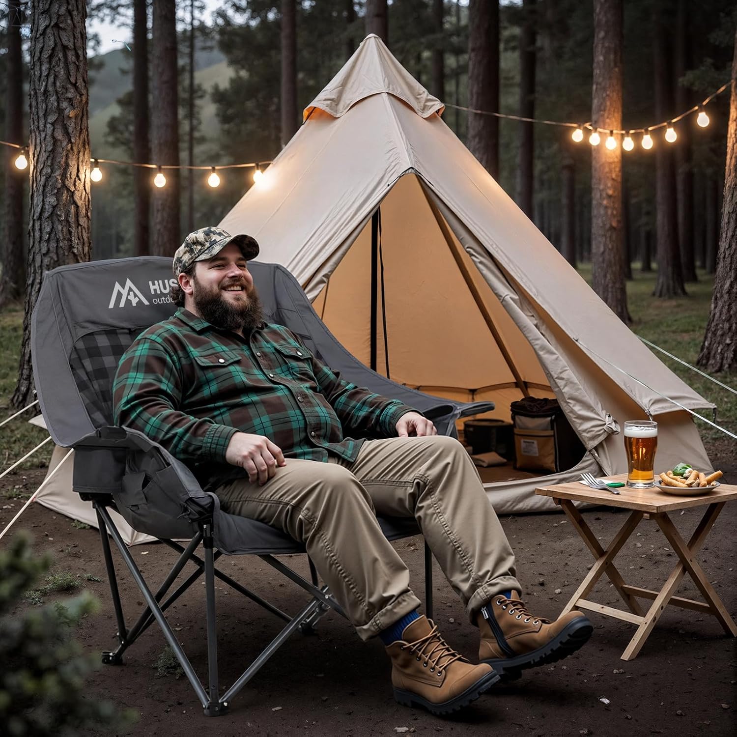 Cadeira de Acampamento Aquecid - Outdoor Oversized Camping Chair avaliação e preço