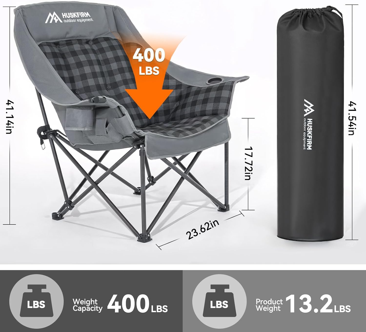 Cadeira de Acampamento Aquecid - Outdoor Oversized Camping Chair avaliação e preço