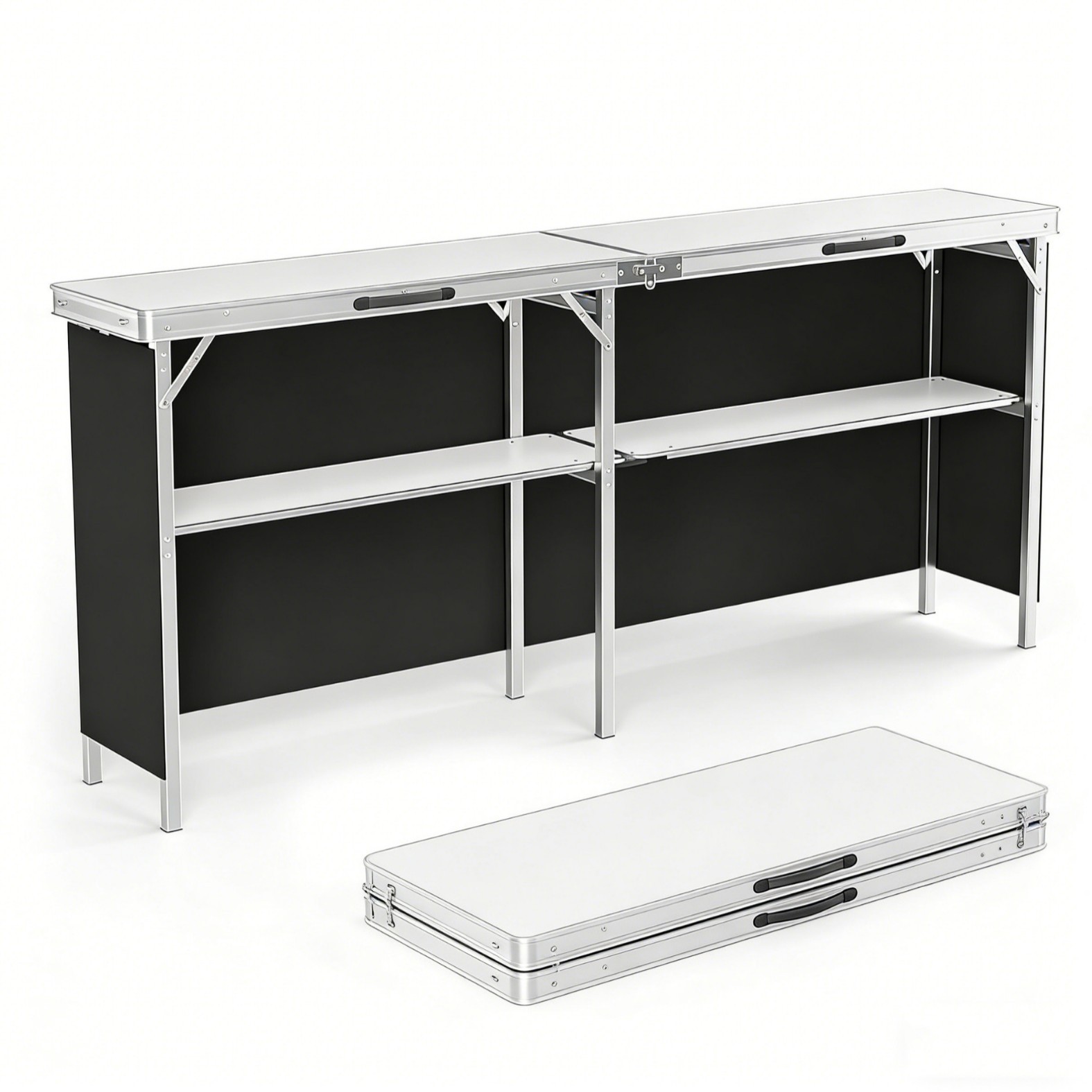 Mesa Dobrável de Alumínio para - Outdoor Camping Table With Storage avaliação e preço