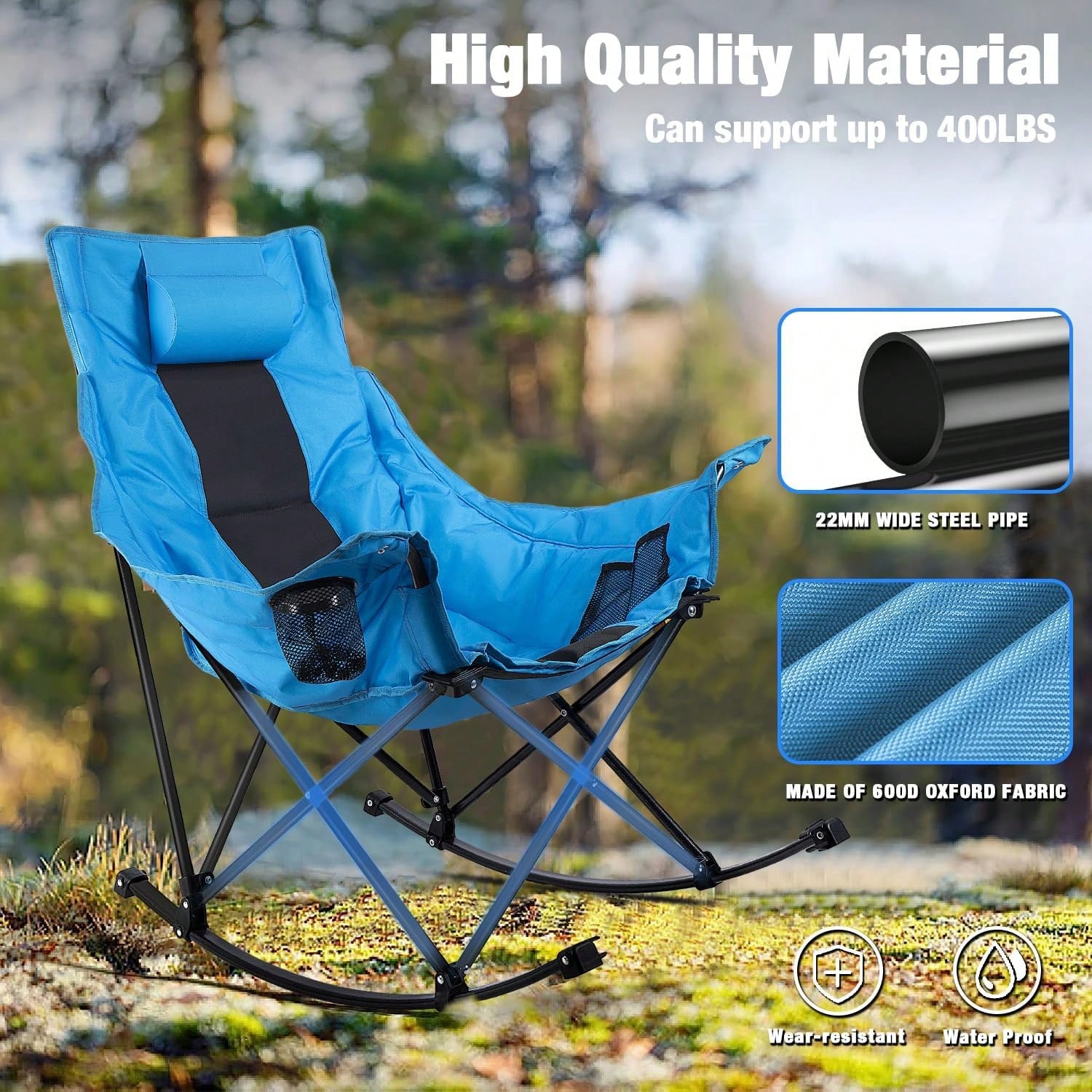 Cadeira de Camping Dobrável pa - Outdoor Oversized Camping Chair avaliação e preço