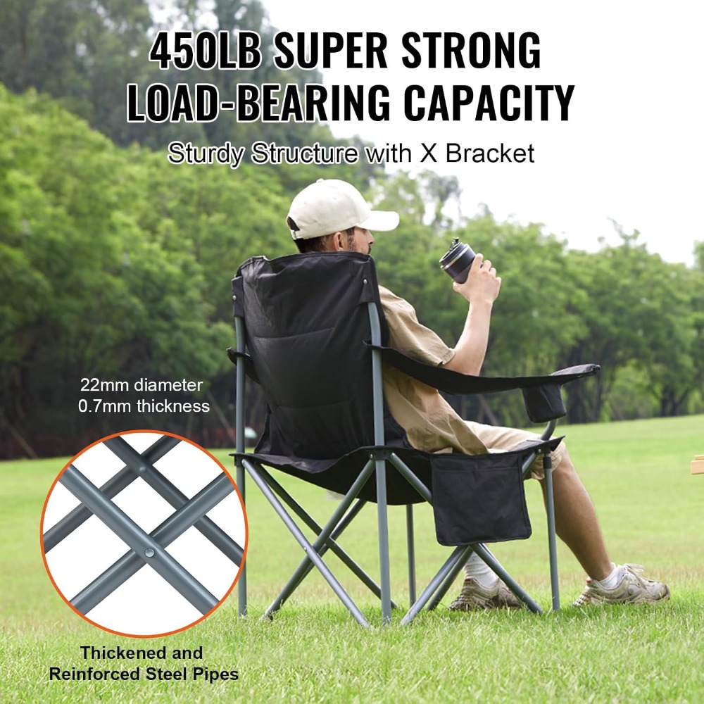 Cadeira de Camping Dobrável Gr - Outdoor Oversized Camping Chair avaliação e preço
