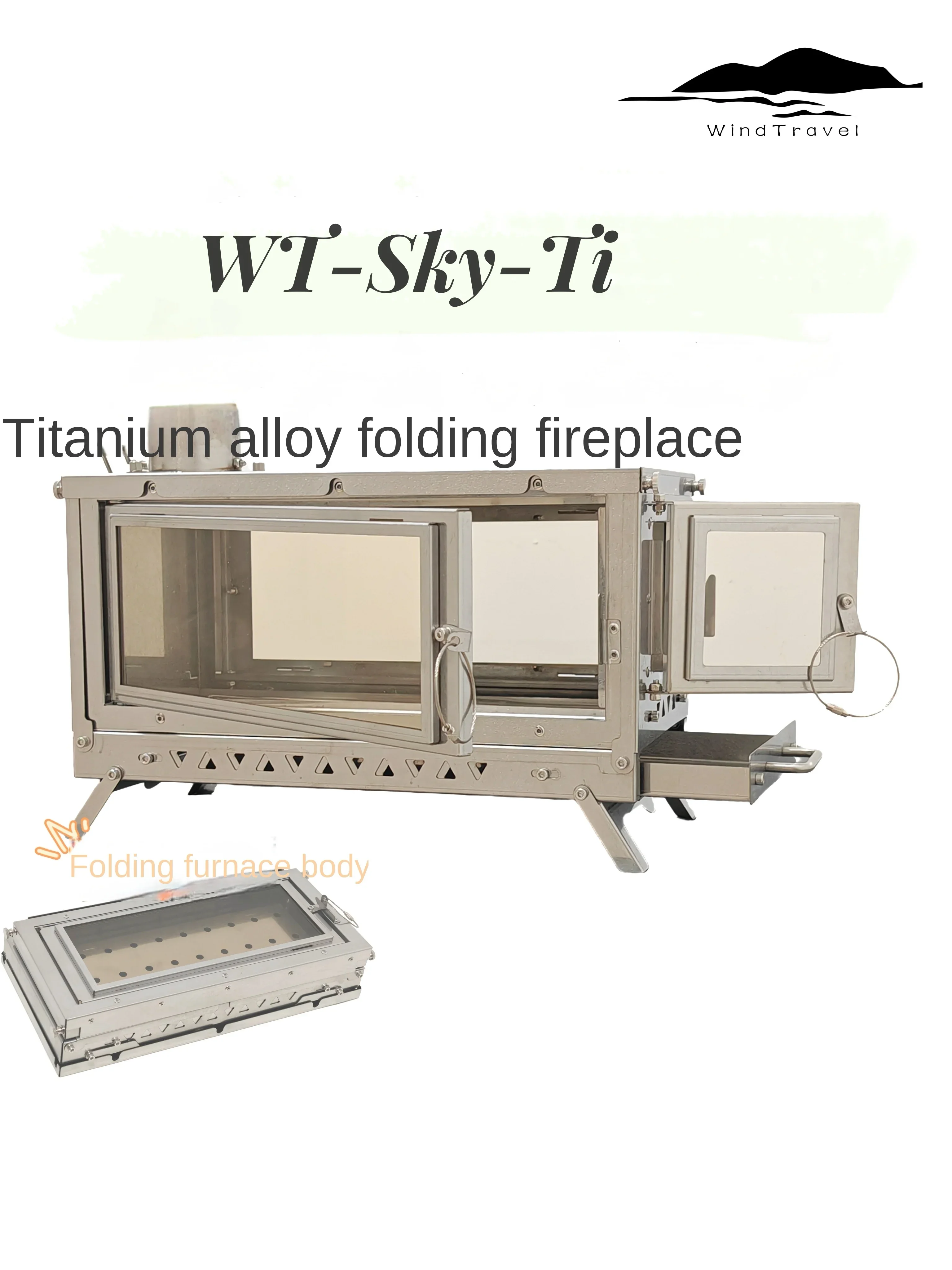 WT-Sky-Ti lareira dobrável de  - Outdoor Camping Fireplace avaliação e preço