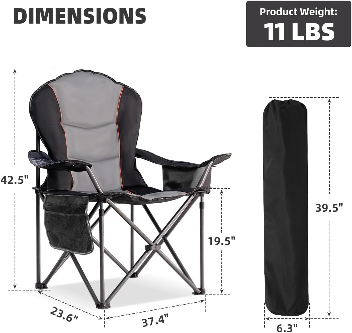 Cadeira de Camping Dobrável Gr - Outdoor Oversized Camping Chair avaliação e preço
