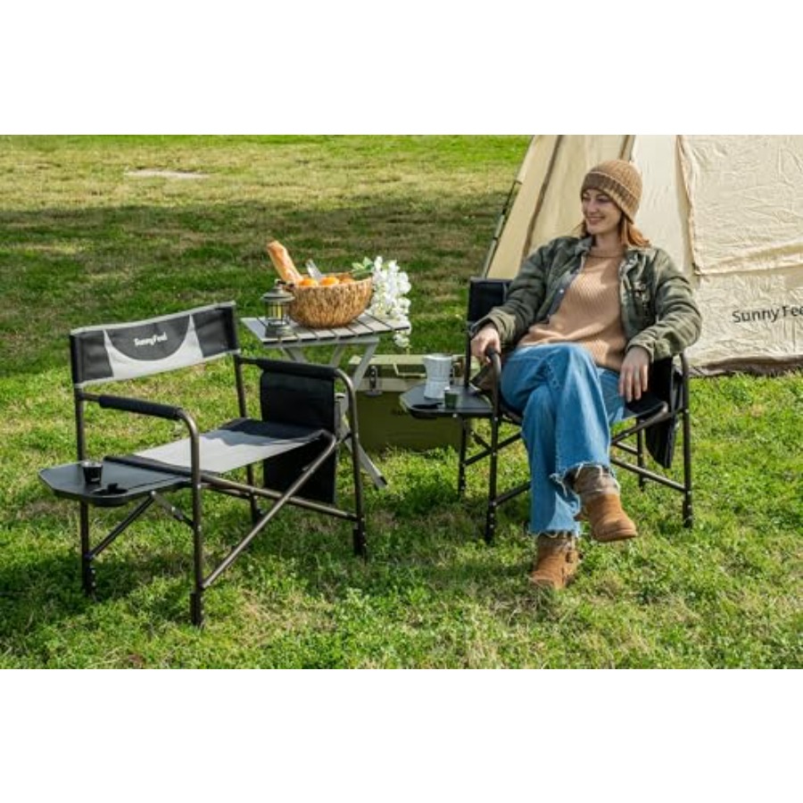 Cadeira de Diretor para Campin - Outdoor Oversized Camping Chair avaliação e preço
