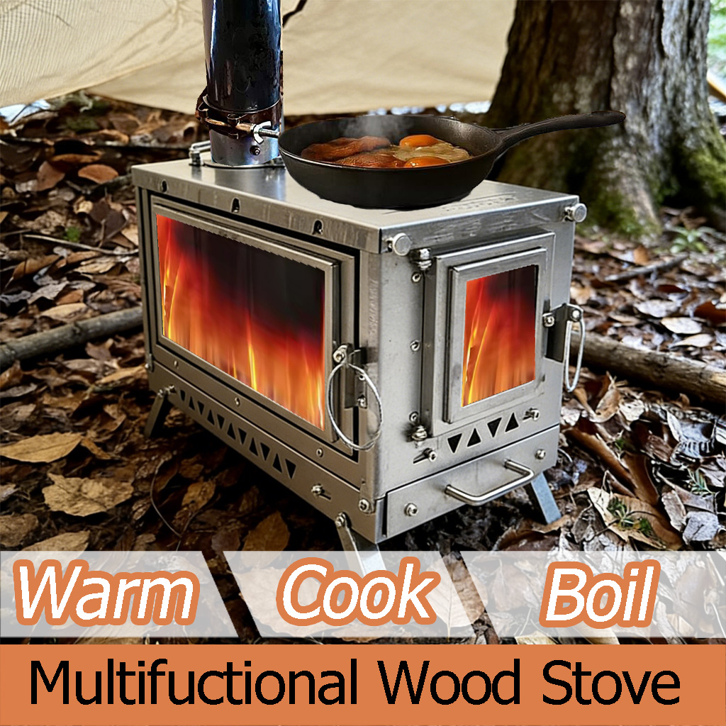 Fogão de Barraca de Titânio DA - Outdoor Camping Fireplace avaliação e preço
