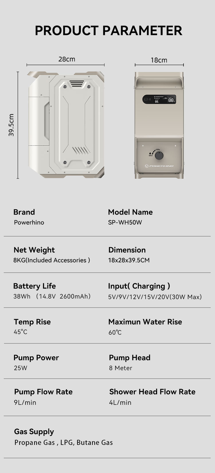 Aquecedor de água instantâneo  - Outdoor Camping Water Heater avaliação e preço
