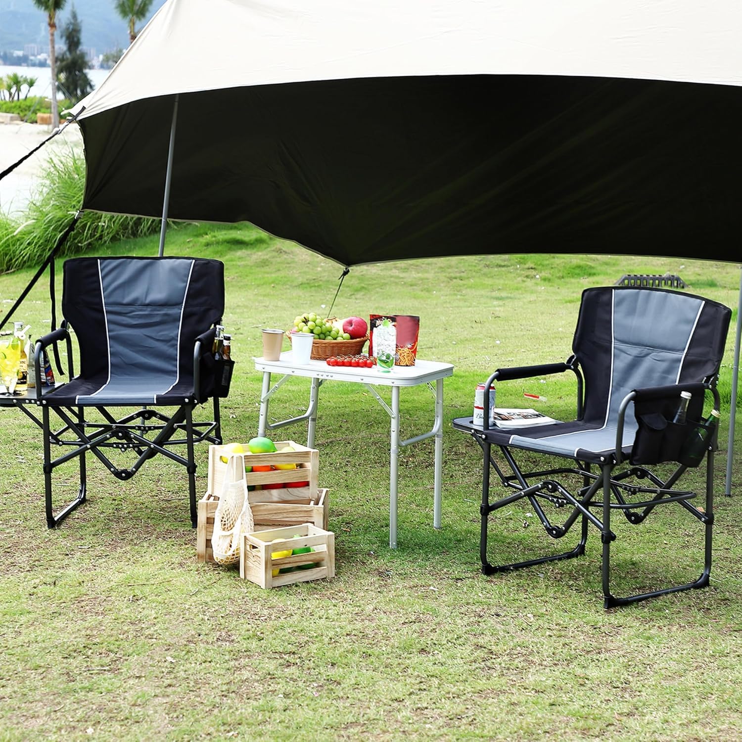 Cadeiras de camping para diret - Outdoor Oversized Camping Chair avaliação e preço