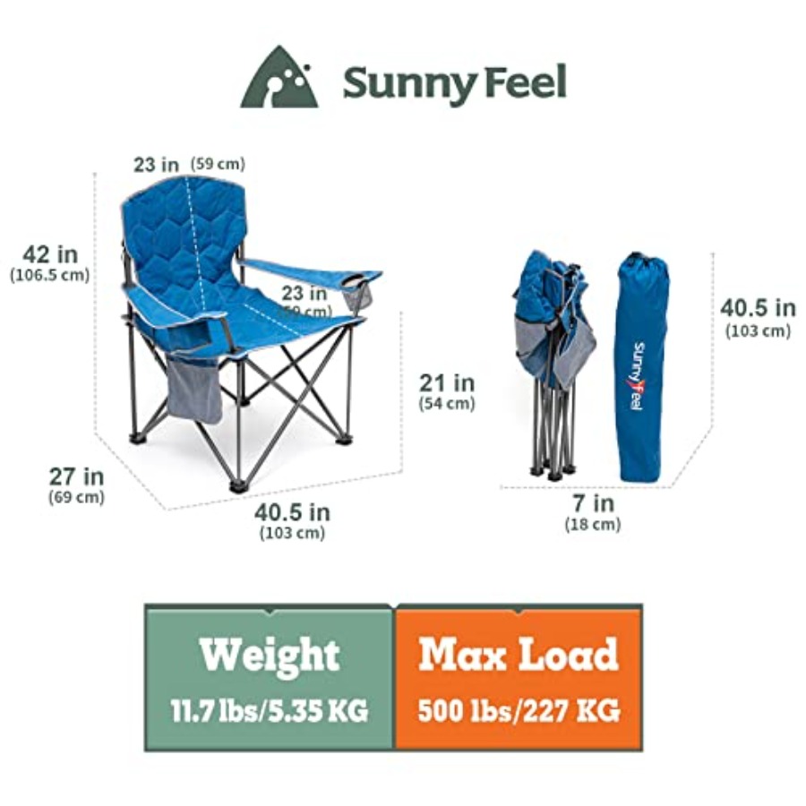 Cadeira de camping resistente  - Outdoor Oversized Camping Chair avaliação e preço