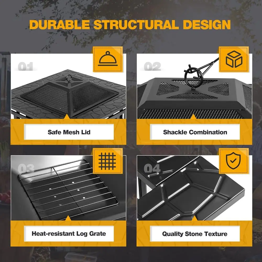 Fogueira de Metal para Exterio - Outdoor Camping Fire Pit avaliação e preço