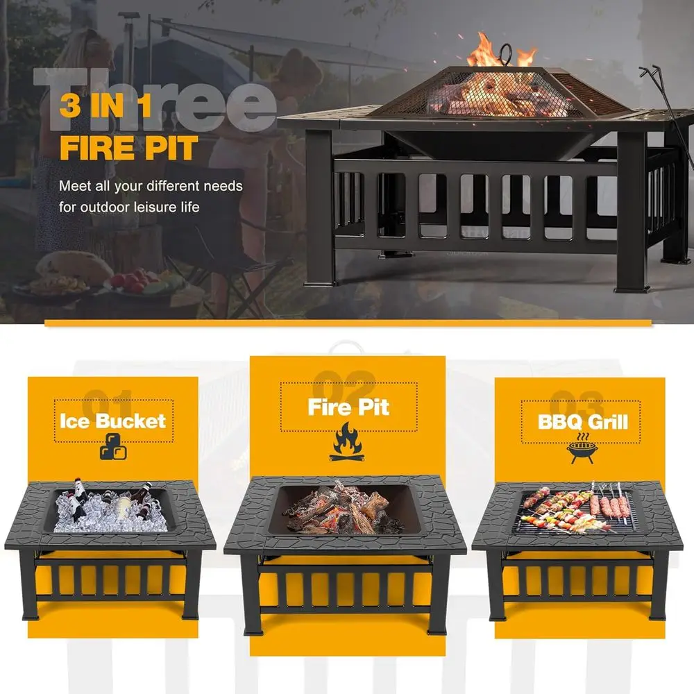 Fogueira de Metal para Exterio - Outdoor Camping Fire Pit avaliação e preço