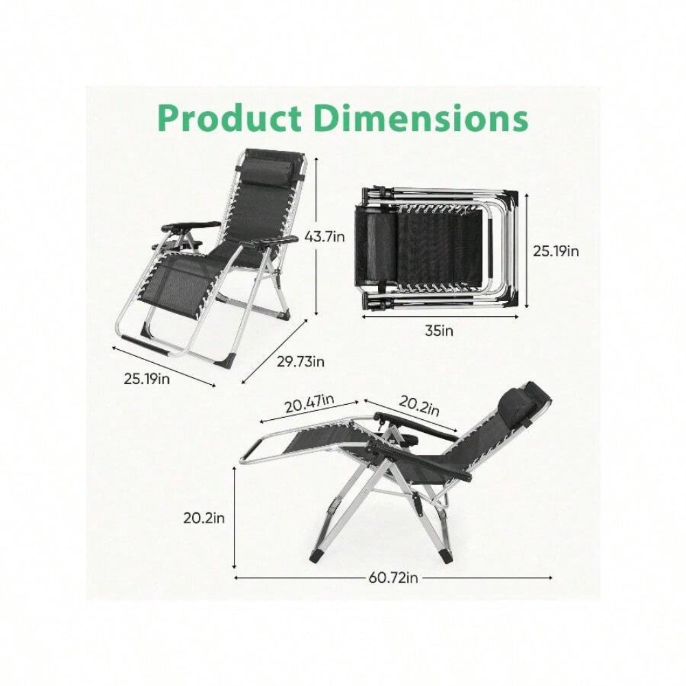 Cadeira Dobrável Zero Gravity  - Outdoor Oversized Camping Chair avaliação e preço