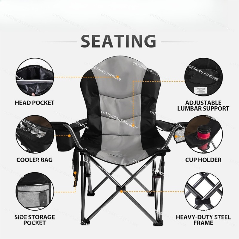 Cadeira dobrável para camping  - Outdoor Oversized Camping Chair avaliação e preço