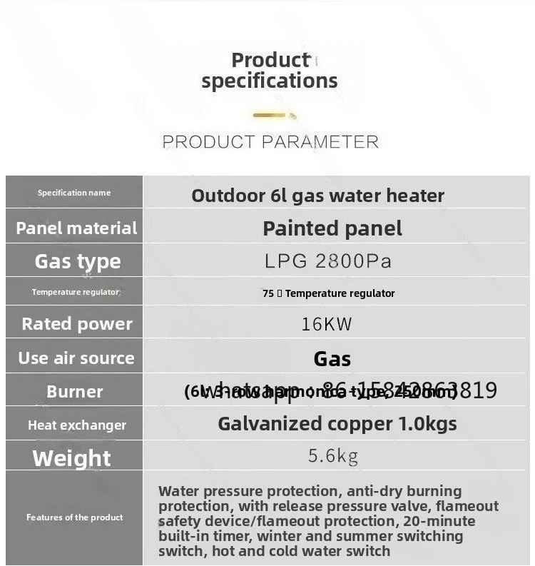 Aquecedor de Água a Gás para C - Outdoor Camping Water Heater avaliação e preço