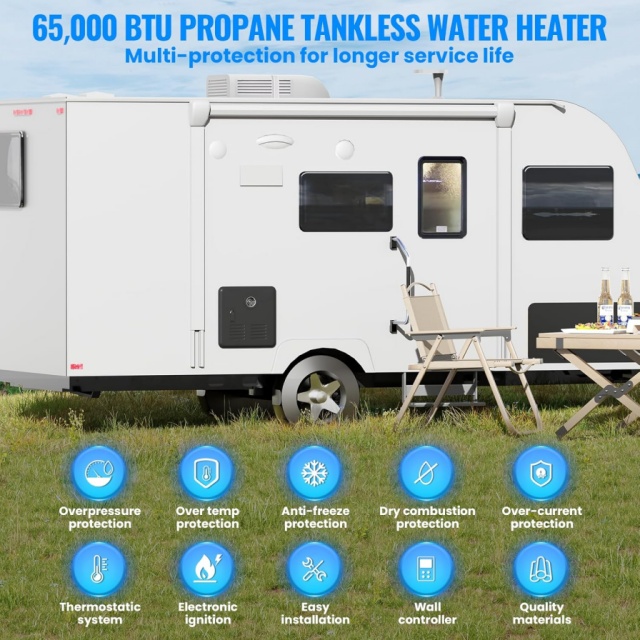 Aquecedor de Água a Gás Instan - Outdoor Camping Water Heater avaliação e preço