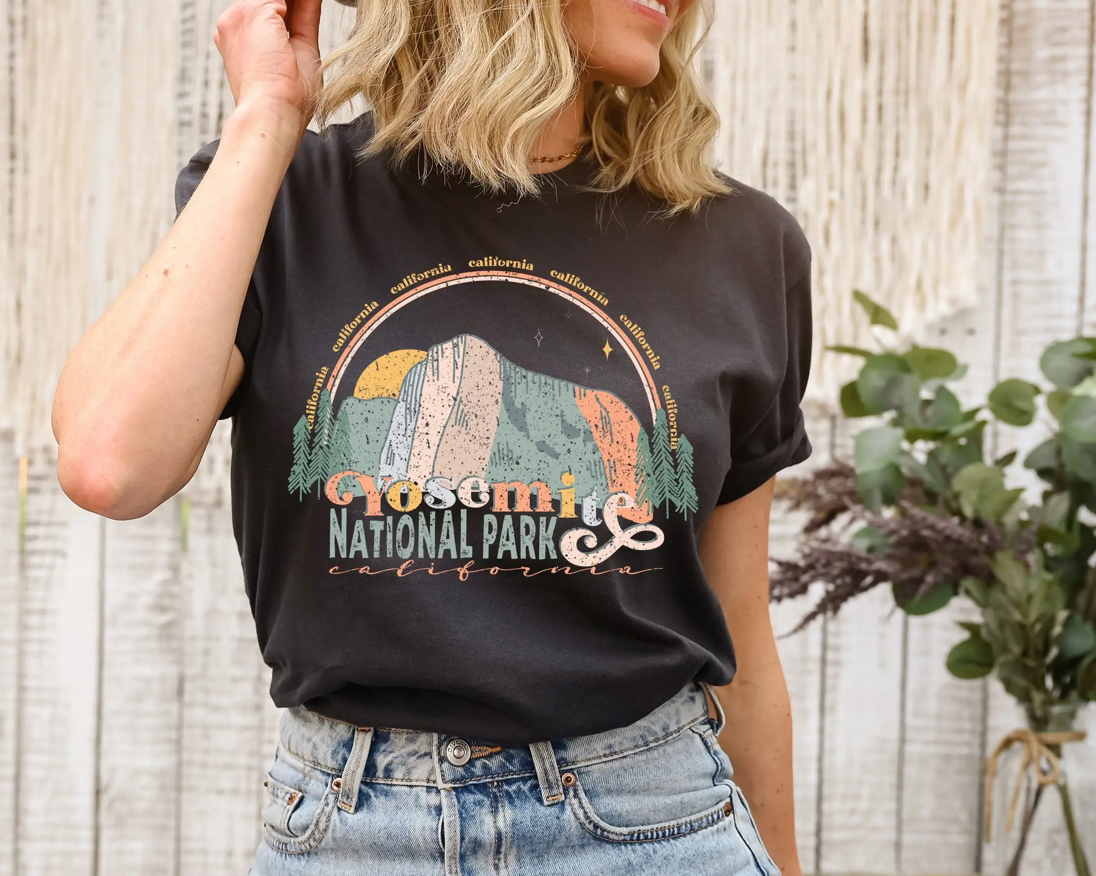Camiseta do Parque Nacional de - Outdoor Camping Yosemite avaliação e preço