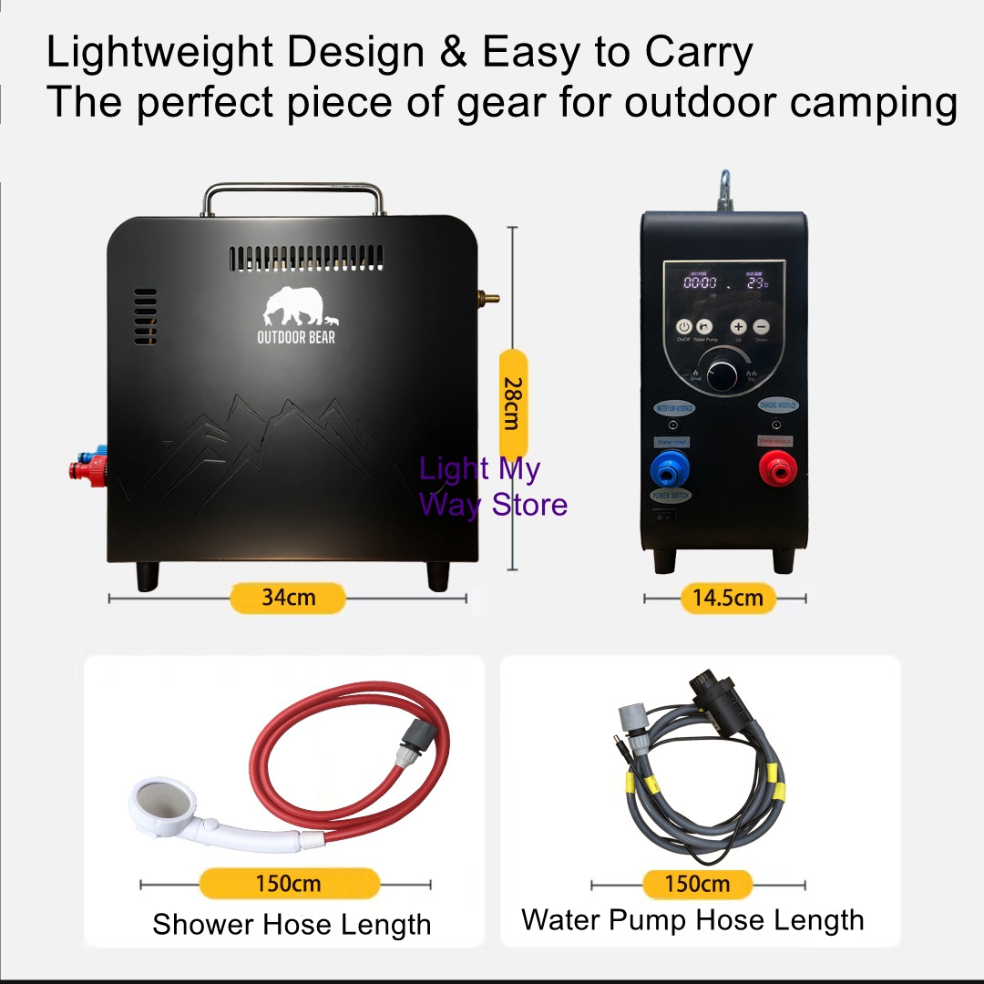 Aquecedor de Água a Gás Portát - Outdoor Camping Water Heater avaliação e preço