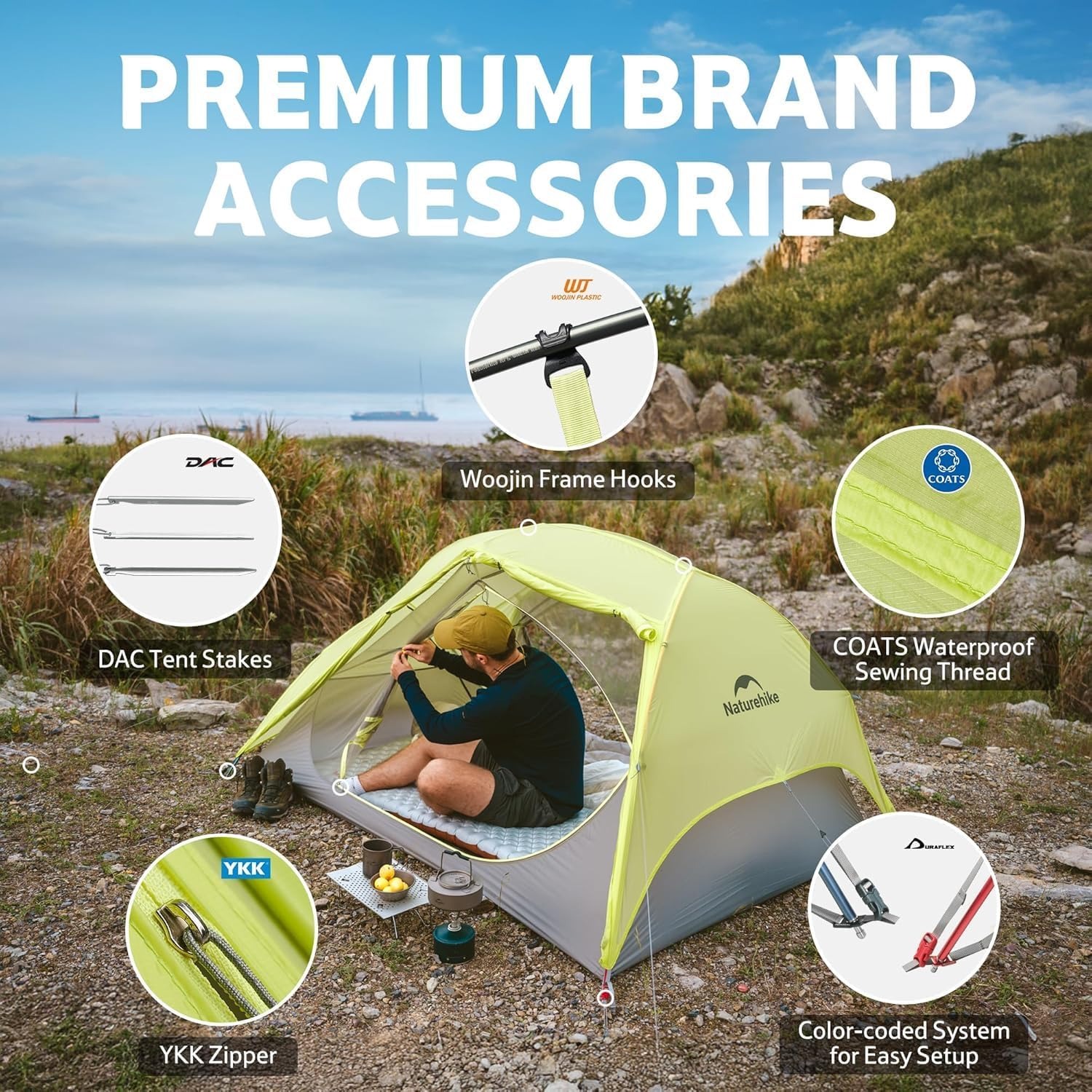 Barraca de Trekking Naturehike - Ultralight Ground Sheet avaliação e preço