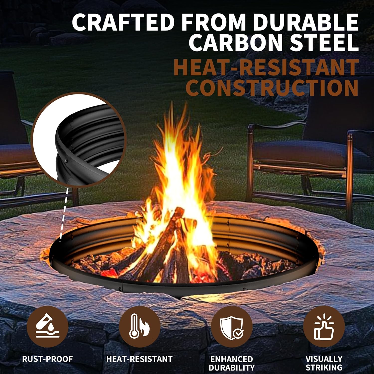 Anel para Fogueira de 36 Poleg - Outdoor Camping Fire Pit avaliação e preço