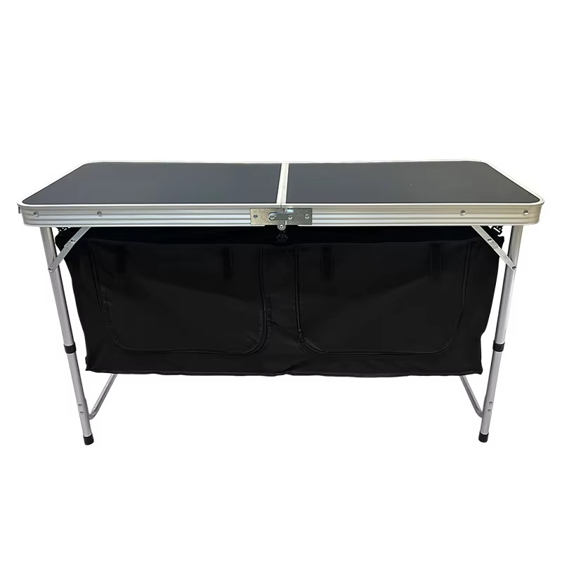 Mesa de cozinha portátil dobrá - Outdoor Camping Table With Storage avaliação e preço
