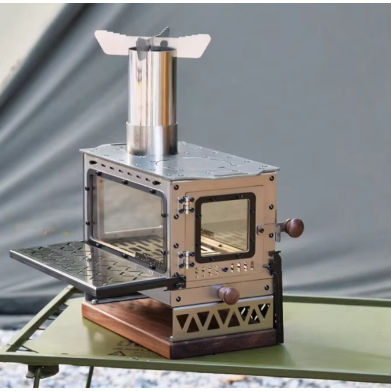 Mini fogão a lenha portátil de - Outdoor Camping Fireplace avaliação e preço