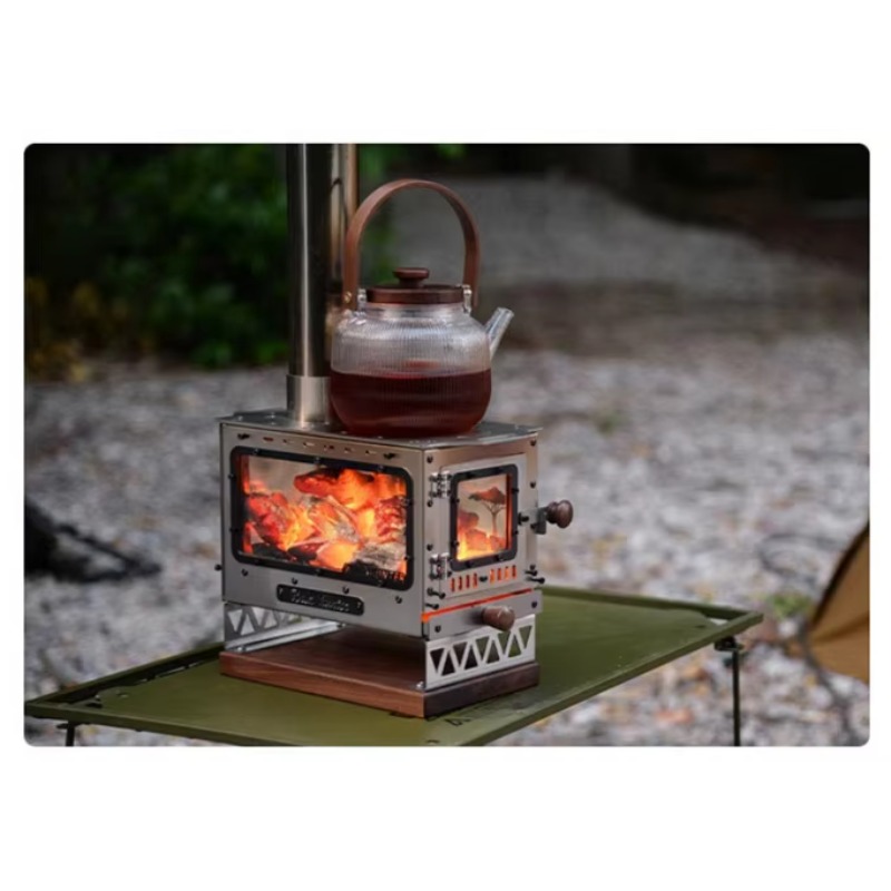 Mini fogão a lenha portátil de - Outdoor Camping Fireplace avaliação e preço