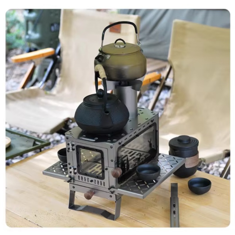 Mini fogão a lenha portátil de - Outdoor Camping Fireplace avaliação e preço