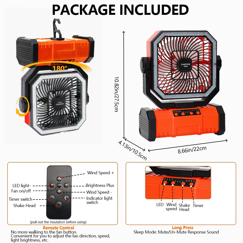 Ventilador Portátil Multifunci - Outdoor Camping Misting Fan avaliação e preço
