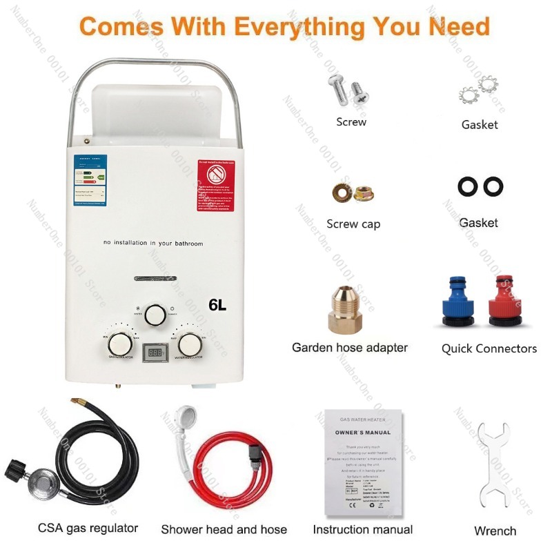 Aquecedor de Água a Gás Propan - Outdoor Camping Water Heater avaliação e preço
