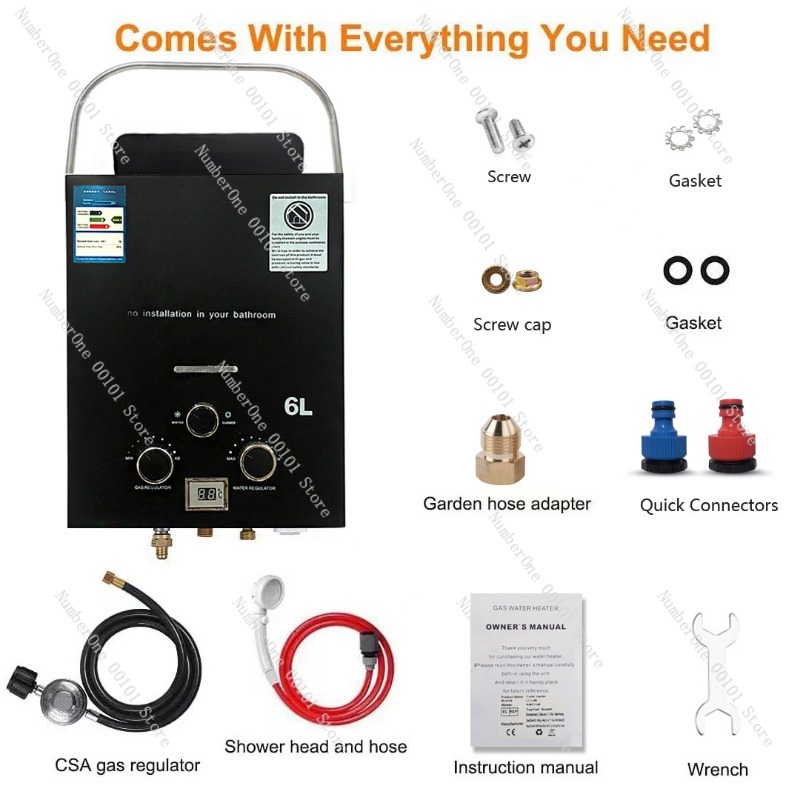 Aquecedor de Água a Gás Propan - Outdoor Camping Water Heater avaliação e preço