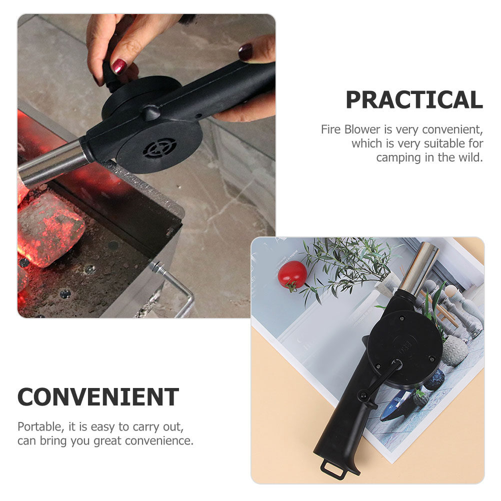4 Peças Ventilador Manual para - Outdoor Camping Fireplace avaliação e preço