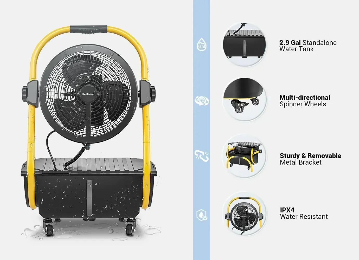 Ventilador de Resfriamento com - Outdoor Camping Misting Fan avaliação e preço